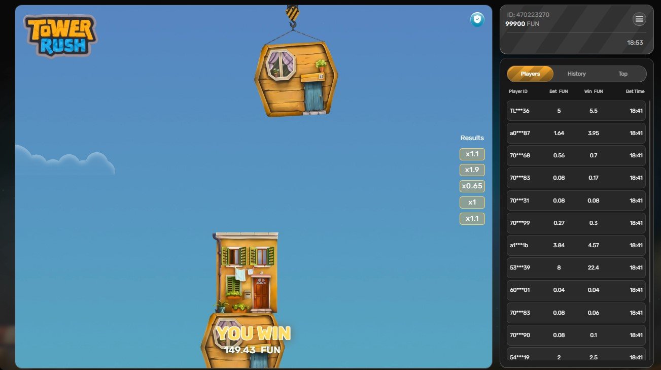 Tower Rush Temple Floor Bonus